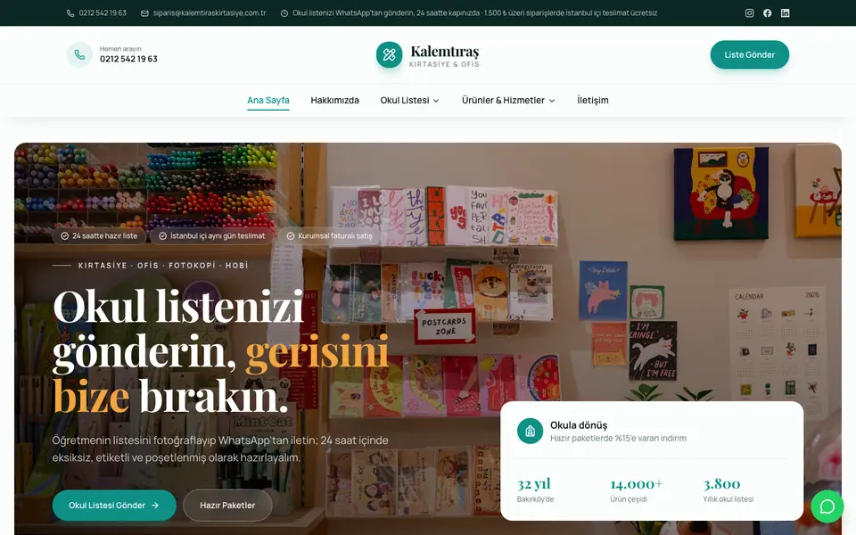 Kırtasiye · Zarif şablonu