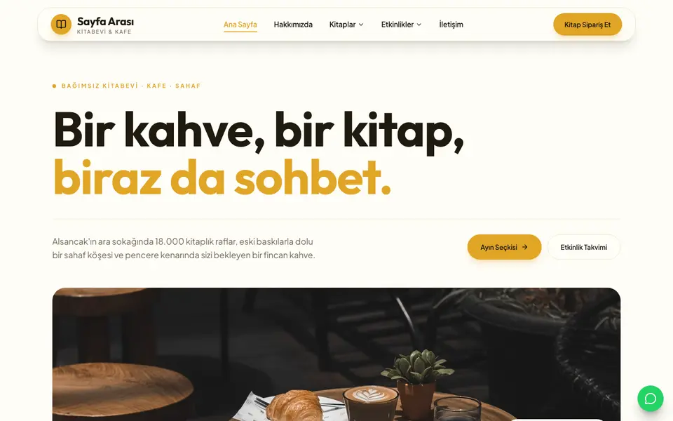 Kitabevi · Canlı şablonu