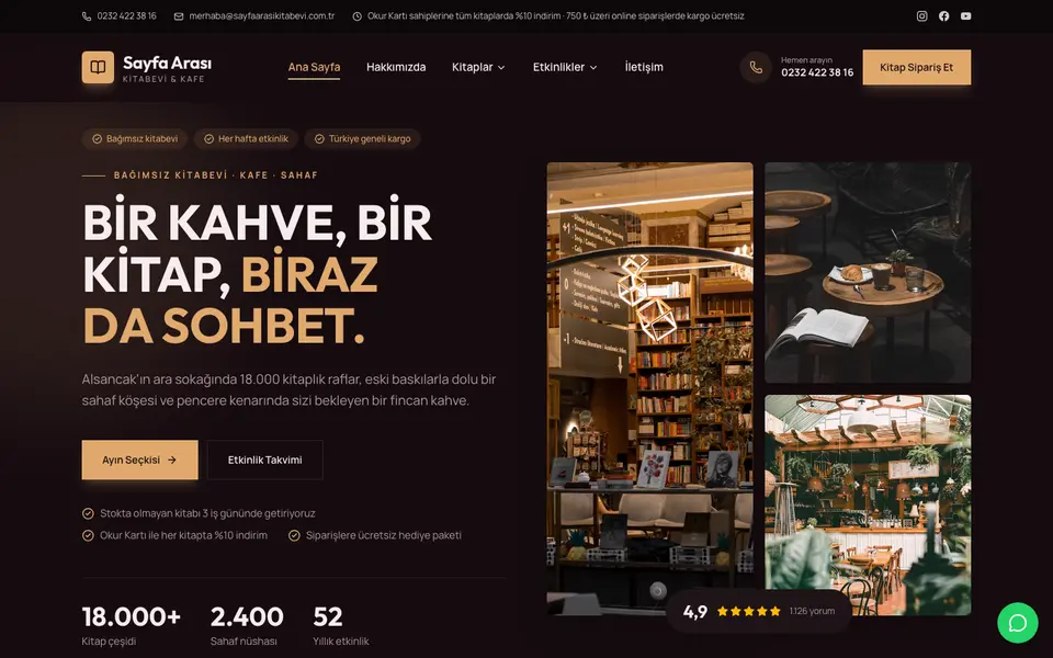 Kitabevi · Cesur şablonu