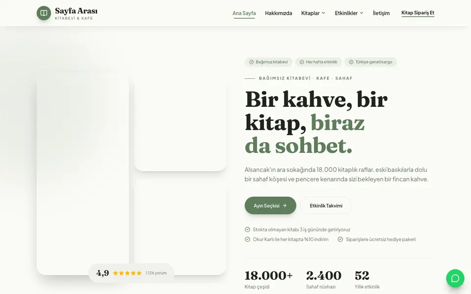 Kitabevi · Doğal şablonu