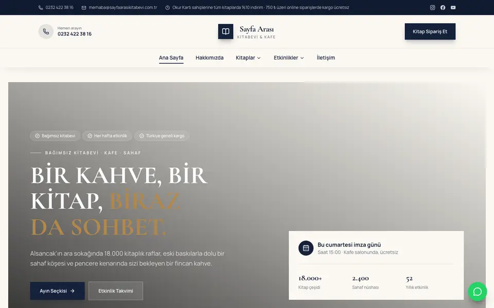 Kitabevi · Elit şablonu