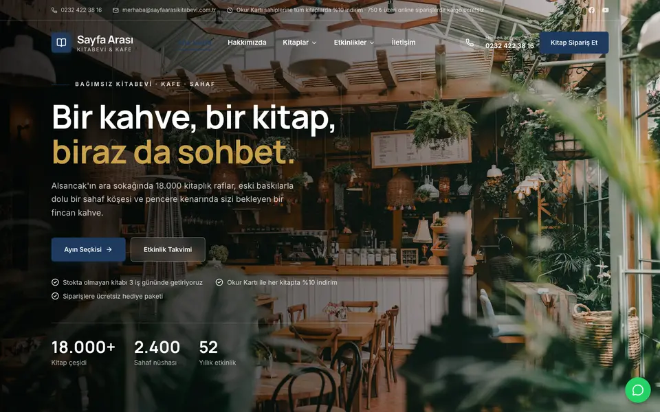 Kitabevi · Kurumsal şablonu