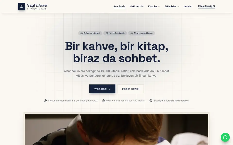 Kitabevi · Minimal şablonu