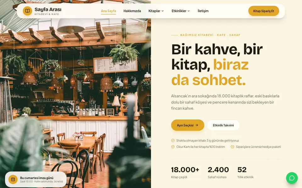 Kitabevi · Pastel şablonu