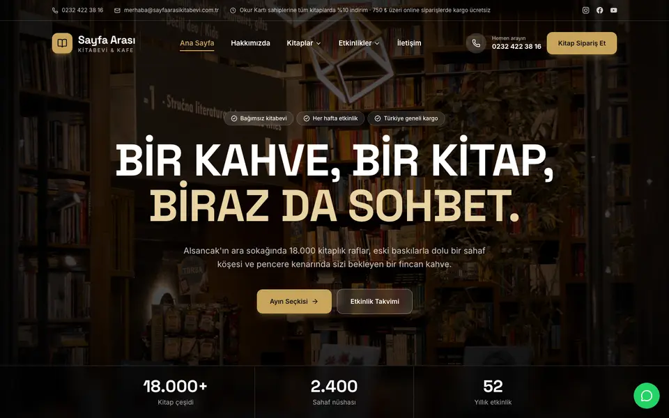 Kitabevi · Sahne şablonu