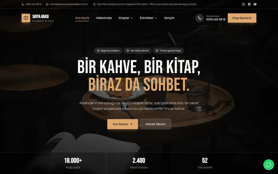 Kitabevi · Sinema şablonu