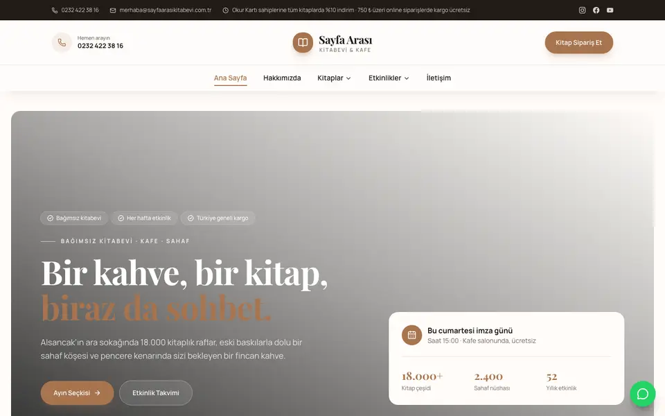 Kitabevi · Zarif şablonu