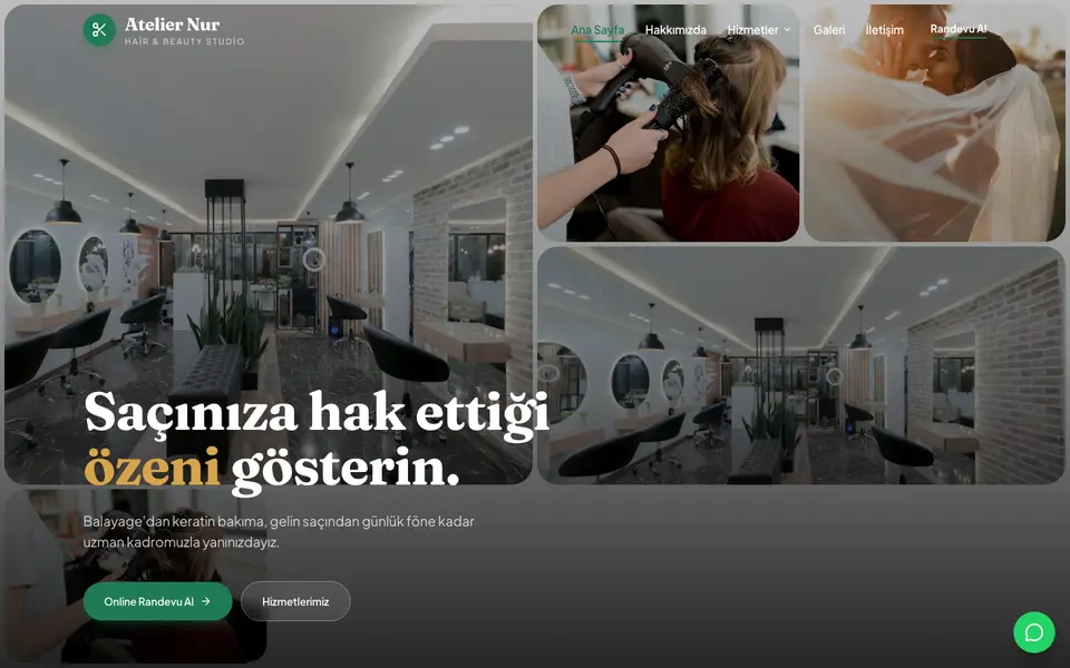 Kuaför & Güzellik · Bahar şablonu