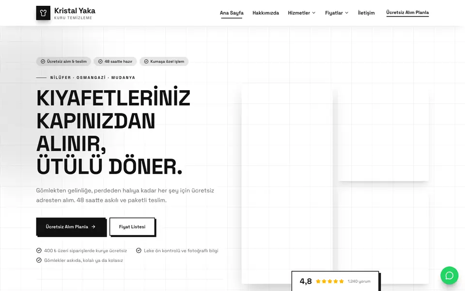 Kuru Temizleme · Brutal şablonu
