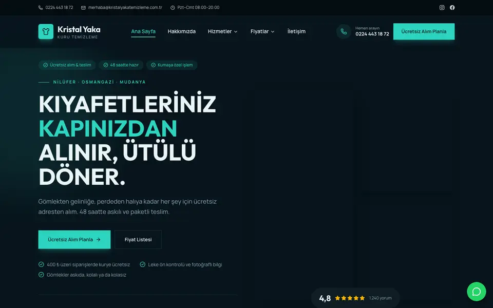 Kuru Temizleme · Cesur şablonu