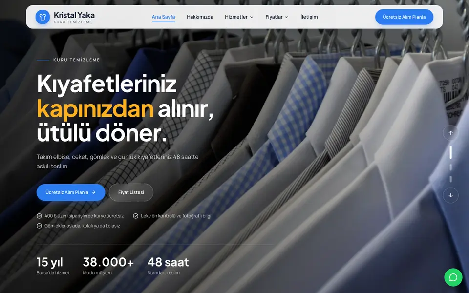 Kuru Temizleme · Dinamik şablonu
