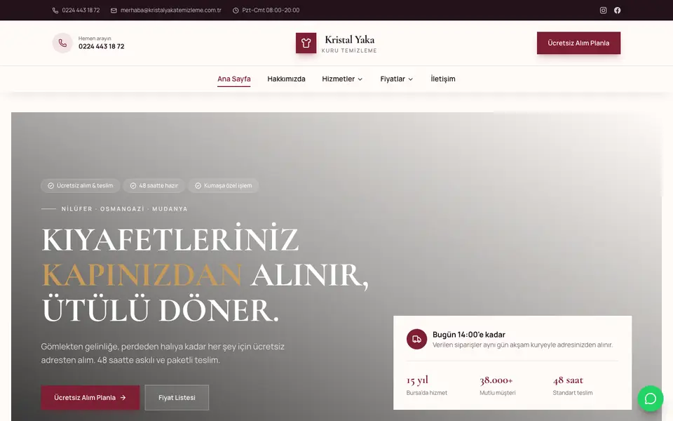Kuru Temizleme · Elit şablonu