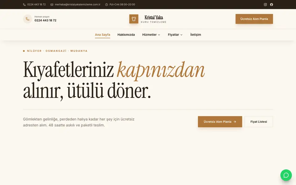 Kuru Temizleme · Gazete şablonu