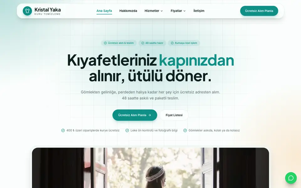 Kuru Temizleme · Kristal şablonu