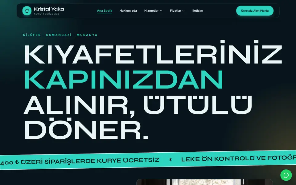 Kuru Temizleme · Neon şablonu