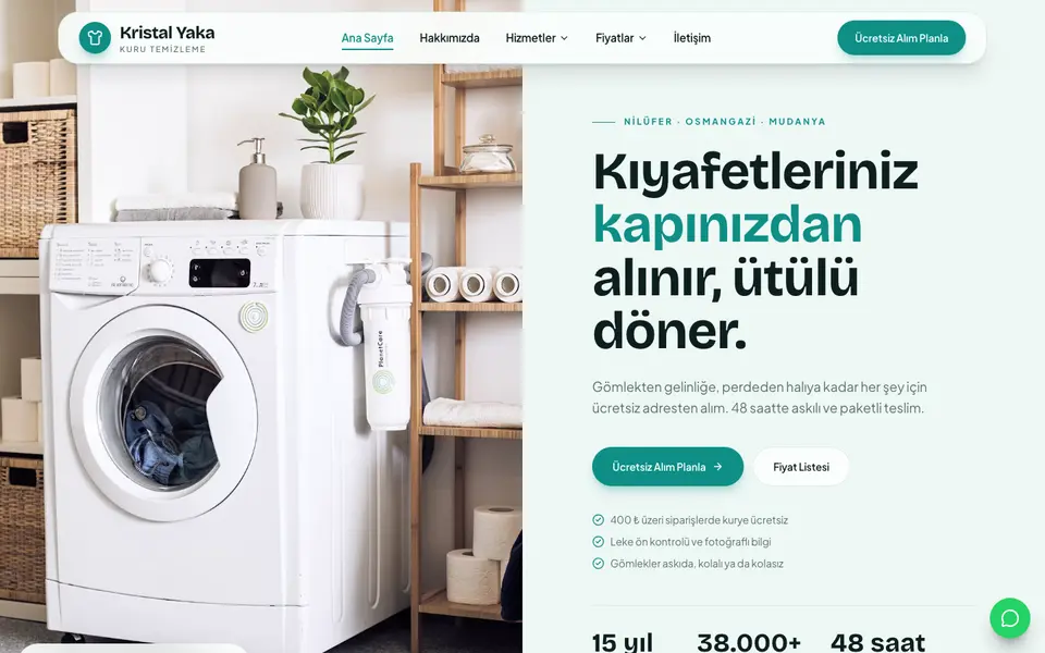 Kuru Temizleme · Pastel şablonu