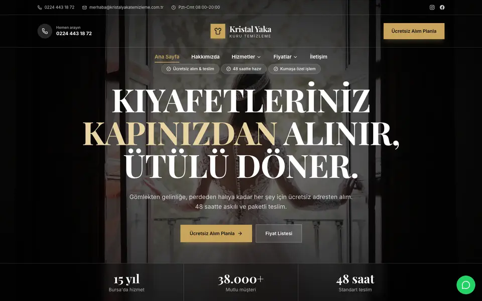 Kuru Temizleme · Prestij şablonu