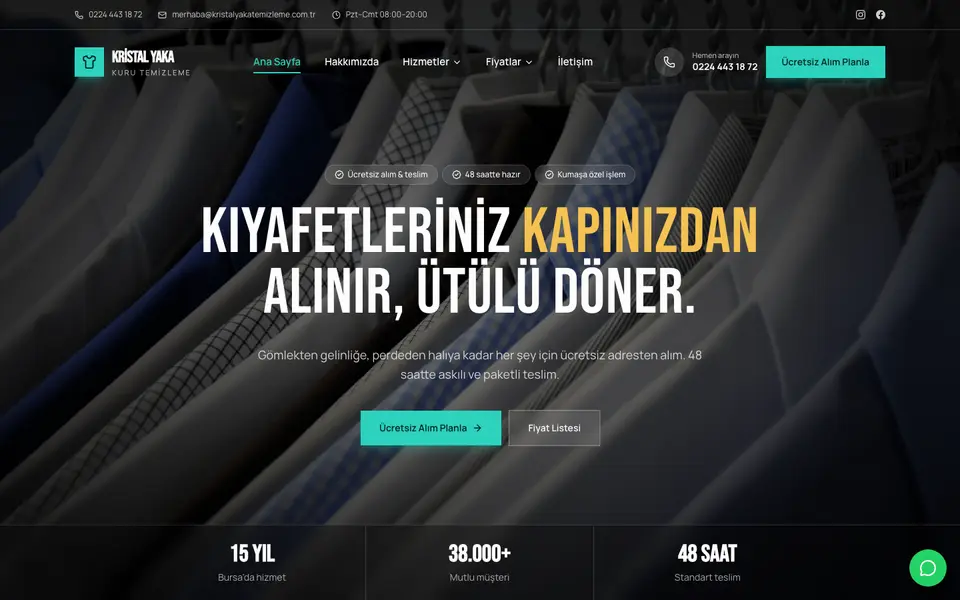 Kuru Temizleme · Sinema şablonu