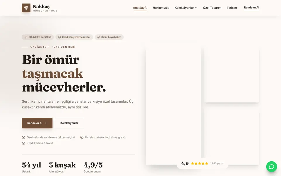 Kuyumcu · Atölye şablonu