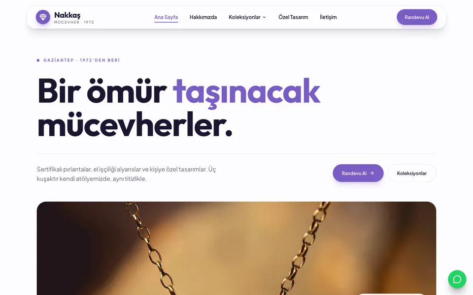 Kuyumcu · Canlı şablonu