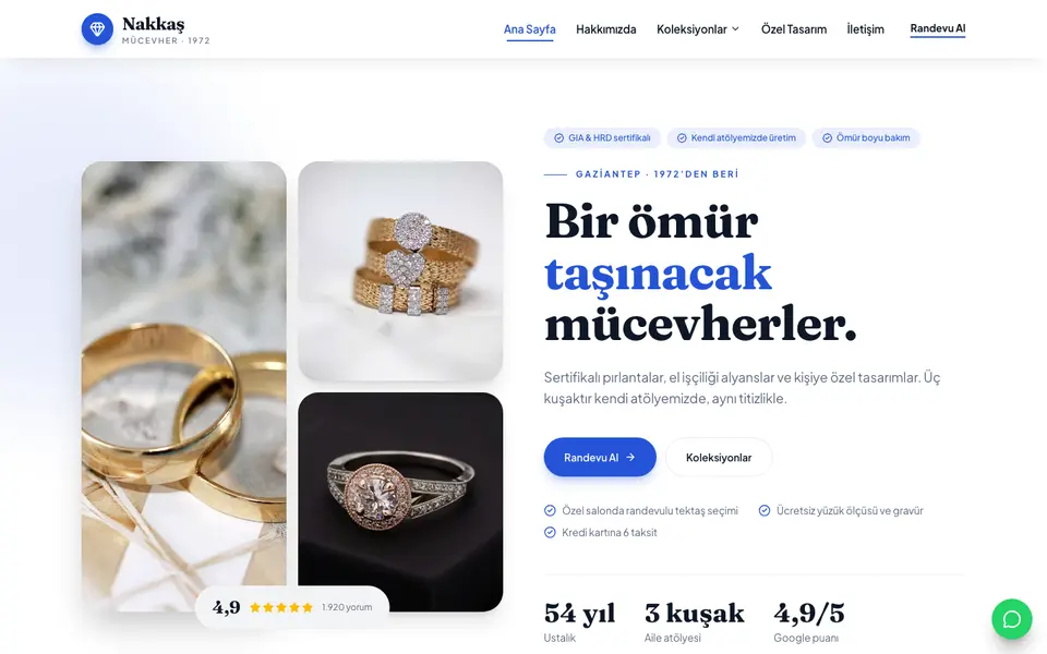 Kuyumcu · Doğal şablonu