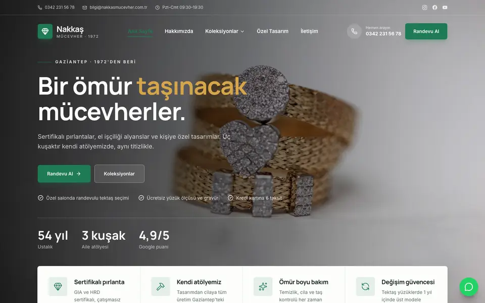 Kuyumcu · Kurumsal şablonu
