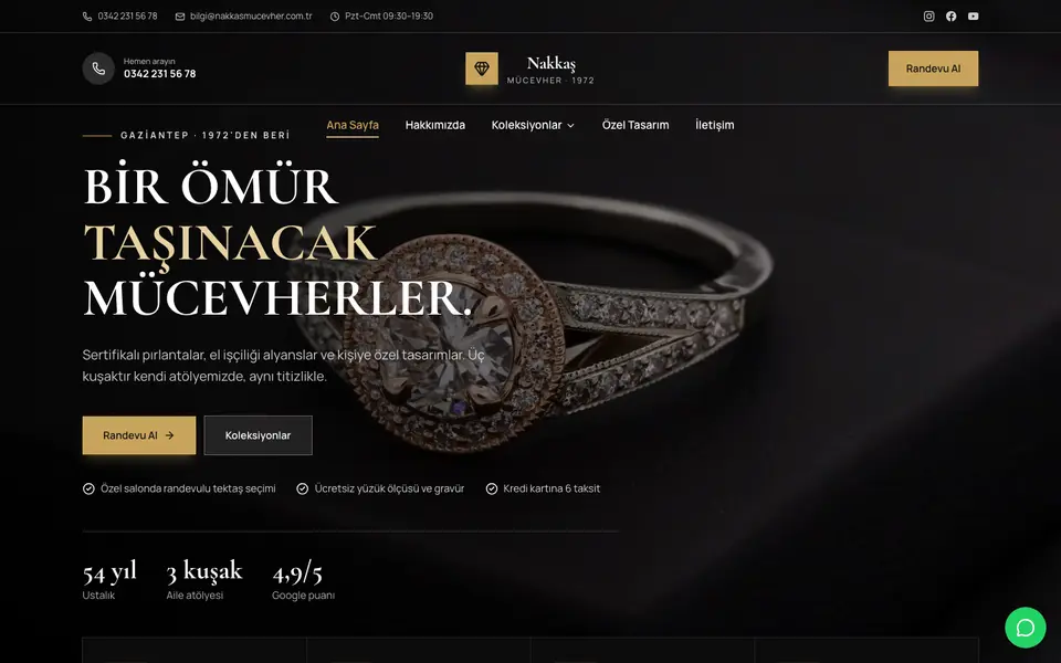 Kuyumcu · Lüks şablonu