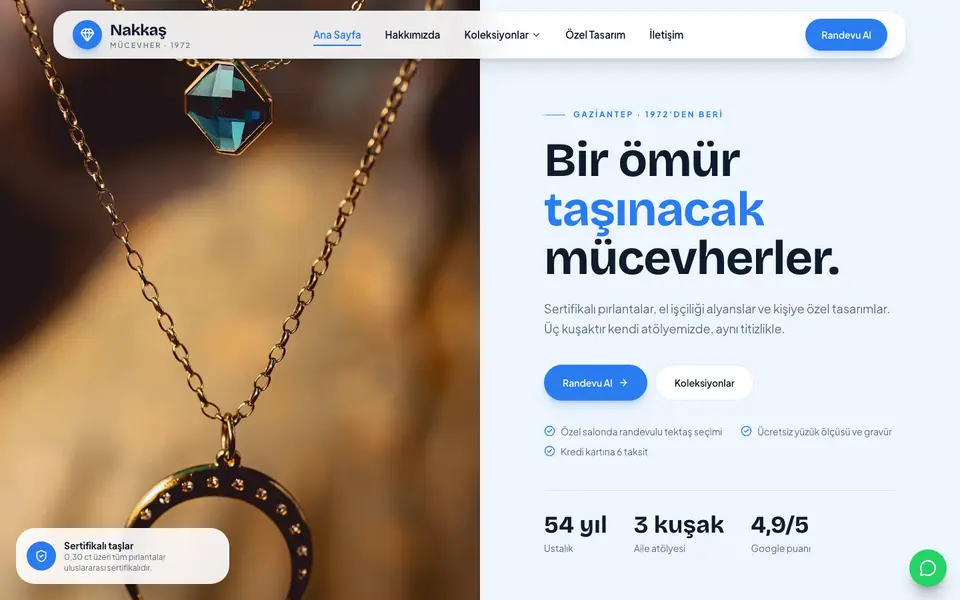 Kuyumcu · Pastel şablonu