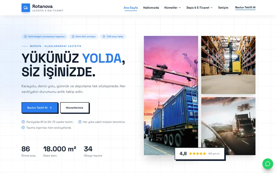 Lojistik · Brutal şablonu