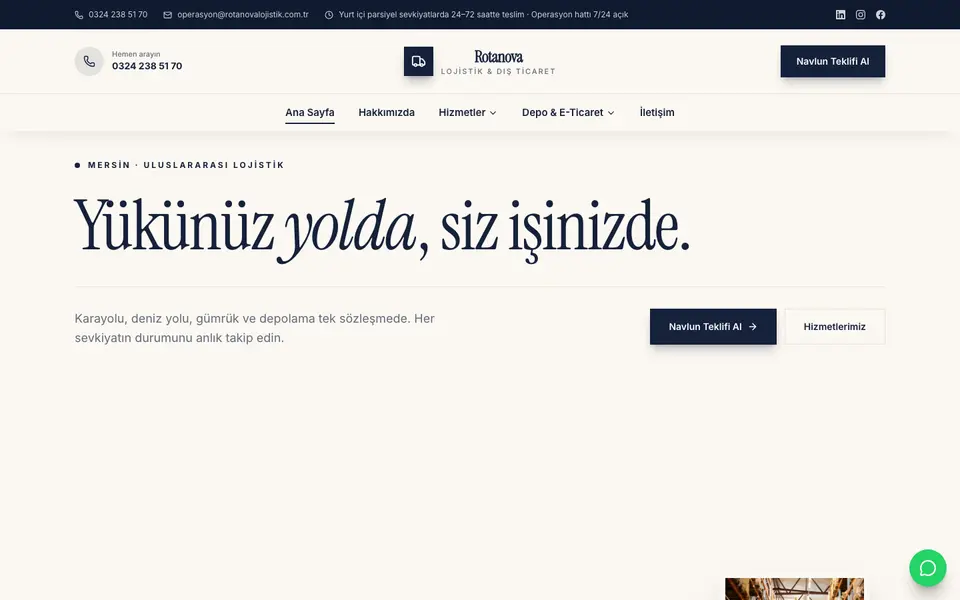 Lojistik · Gazete şablonu