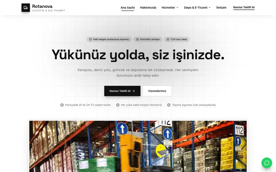 Lojistik · Minimal şablonu