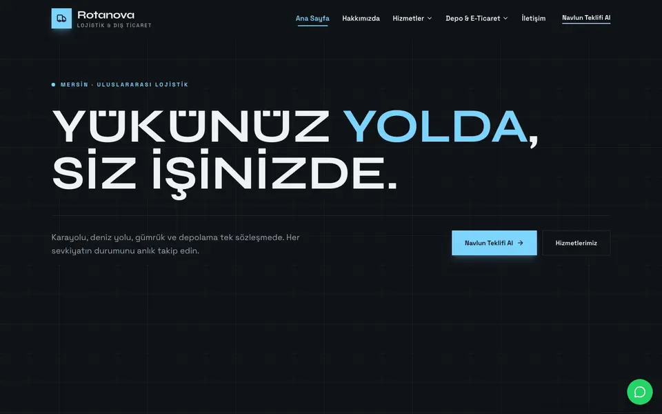 Lojistik · Monokrom şablonu