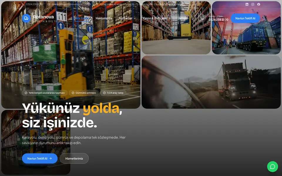 Lojistik · Mozaik şablonu