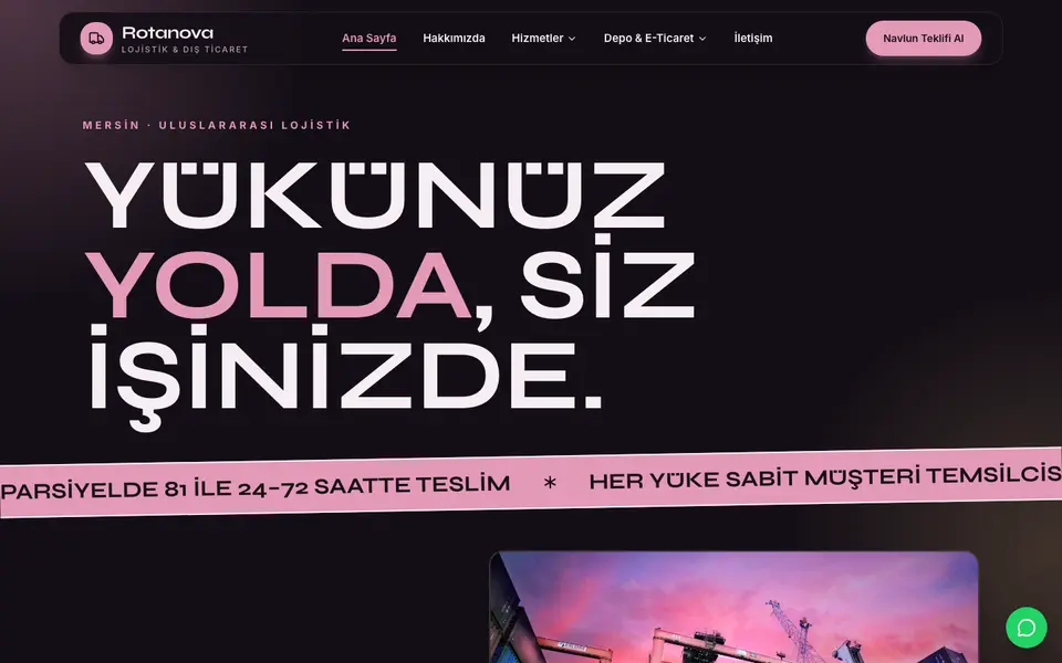 Lojistik · Neon şablonu