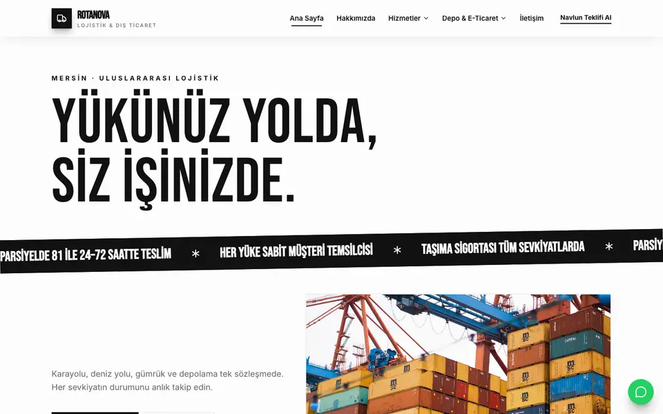 Lojistik · Poster şablonu