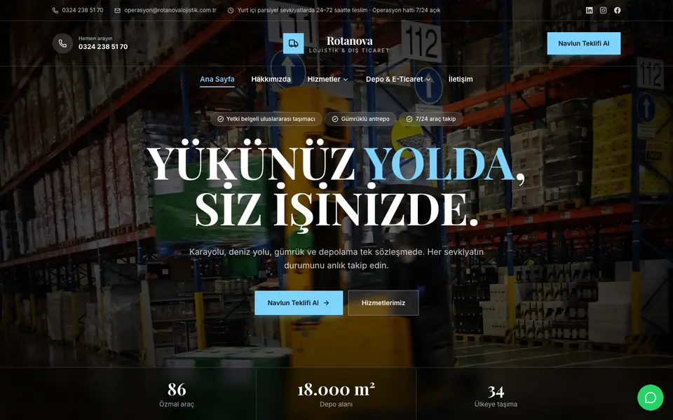 Lojistik · Prestij şablonu