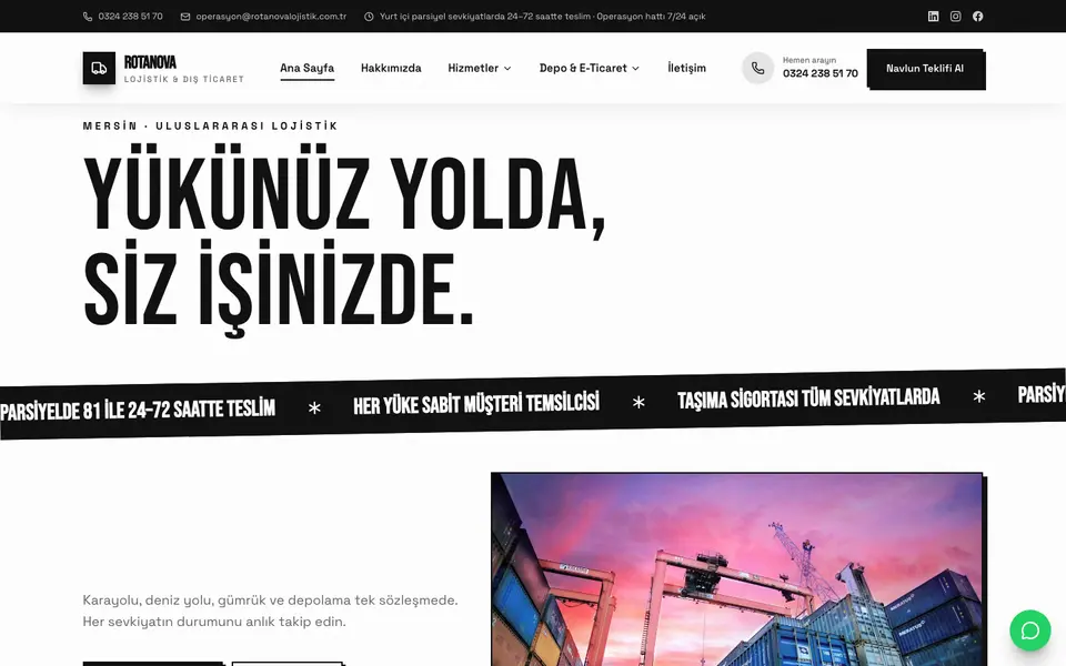 Lojistik · Sokak şablonu