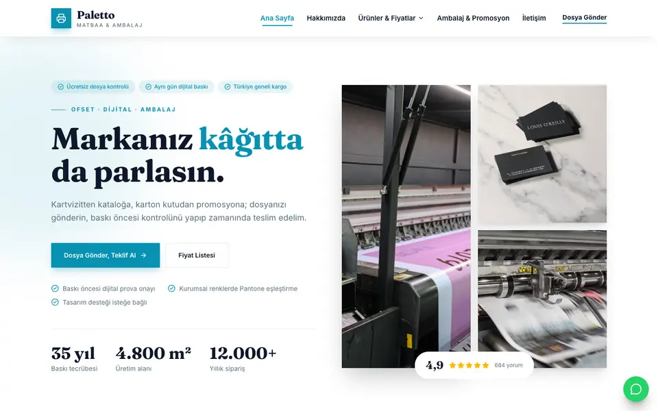 Matbaa · Atölye şablonu