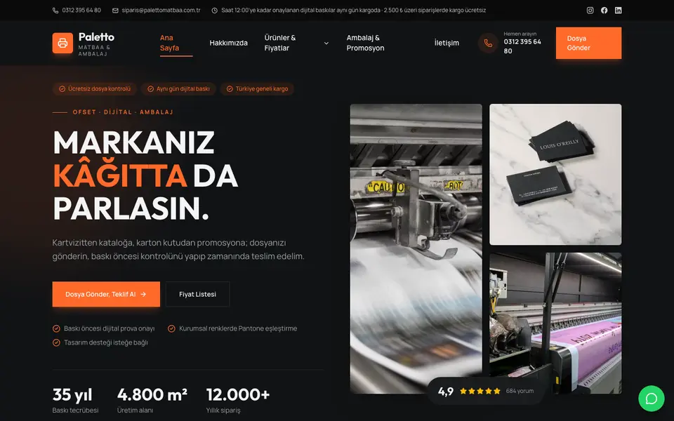 Matbaa · Cesur şablonu