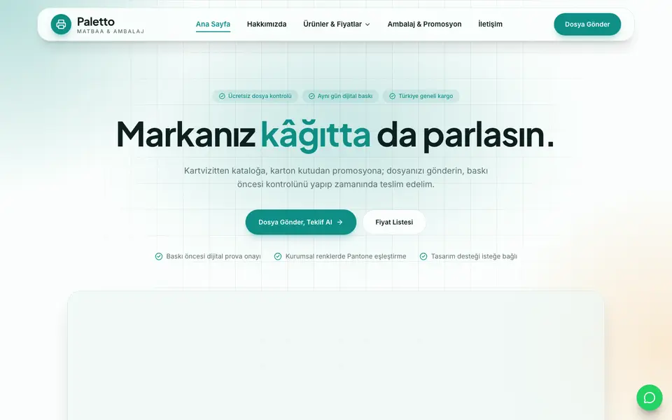 Matbaa · Kristal şablonu