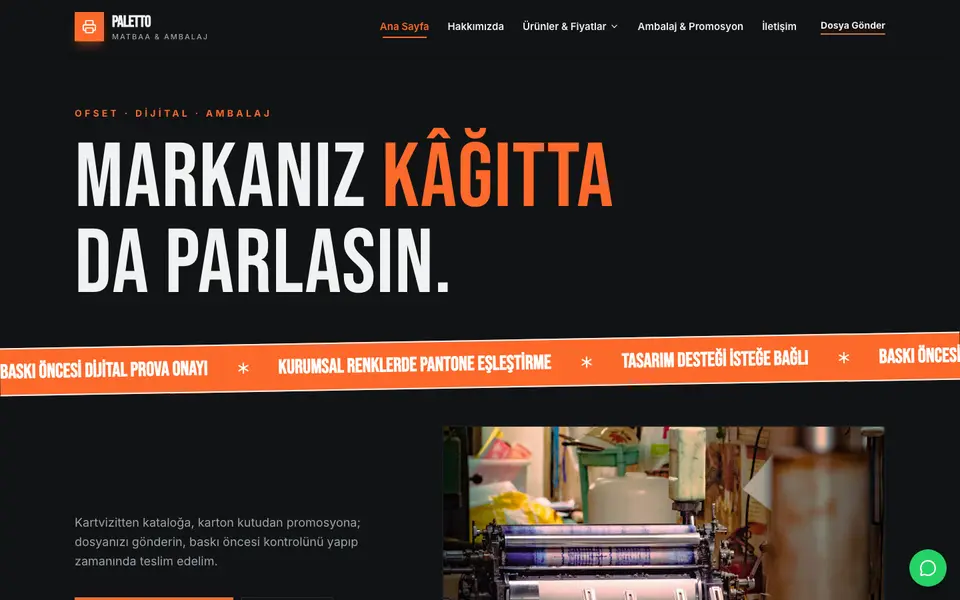 Matbaa · Poster şablonu