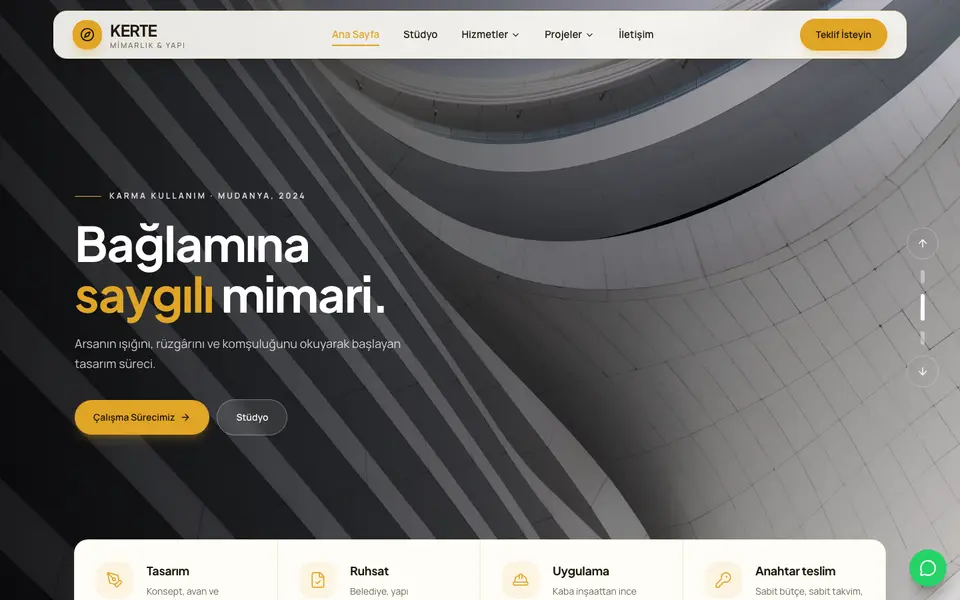 Mimarlık & İnşaat · Dinamik şablonu