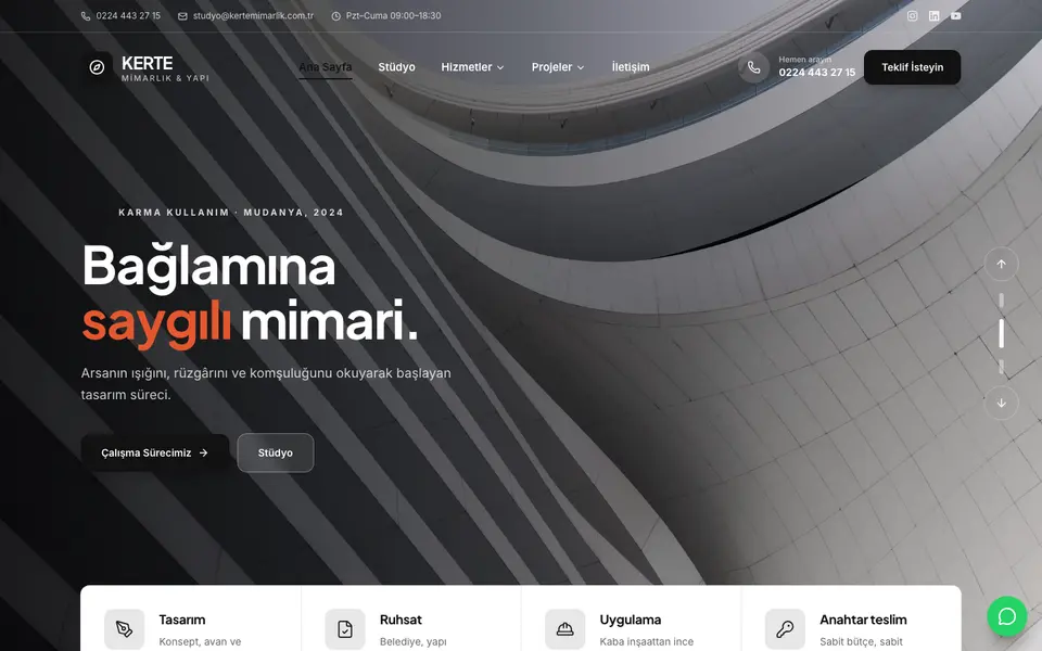 Mimarlık & İnşaat · Klasik şablonu