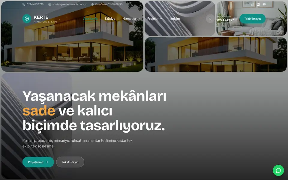 Mimarlık & İnşaat · Mozaik şablonu