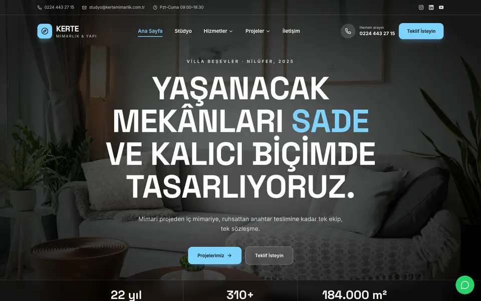 Mimarlık & İnşaat · Sahne şablonu