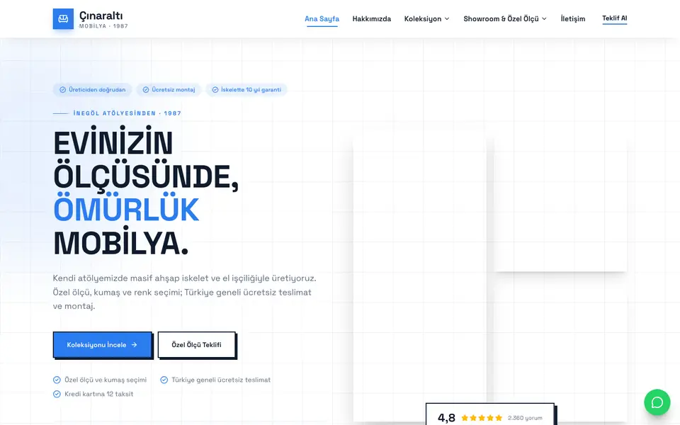 Mobilya · Brutal şablonu