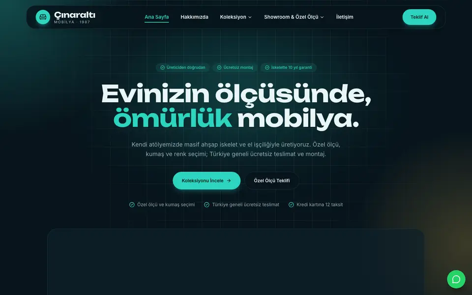 Mobilya · Cam şablonu