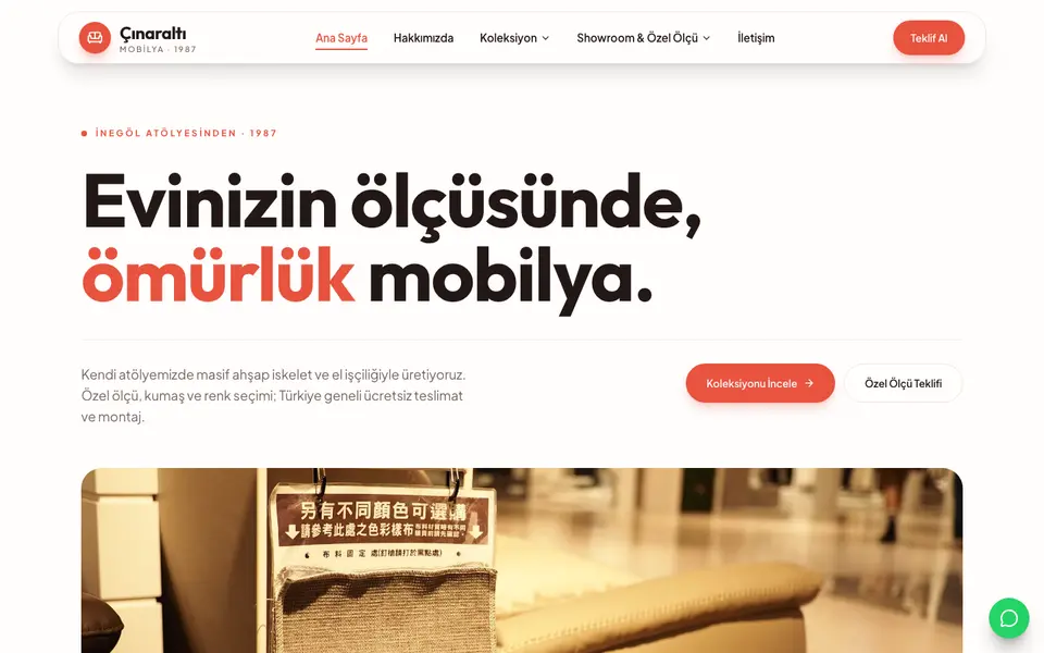 Mobilya · Canlı şablonu