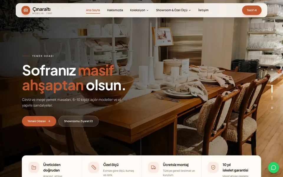Mobilya · Dinamik şablonu
