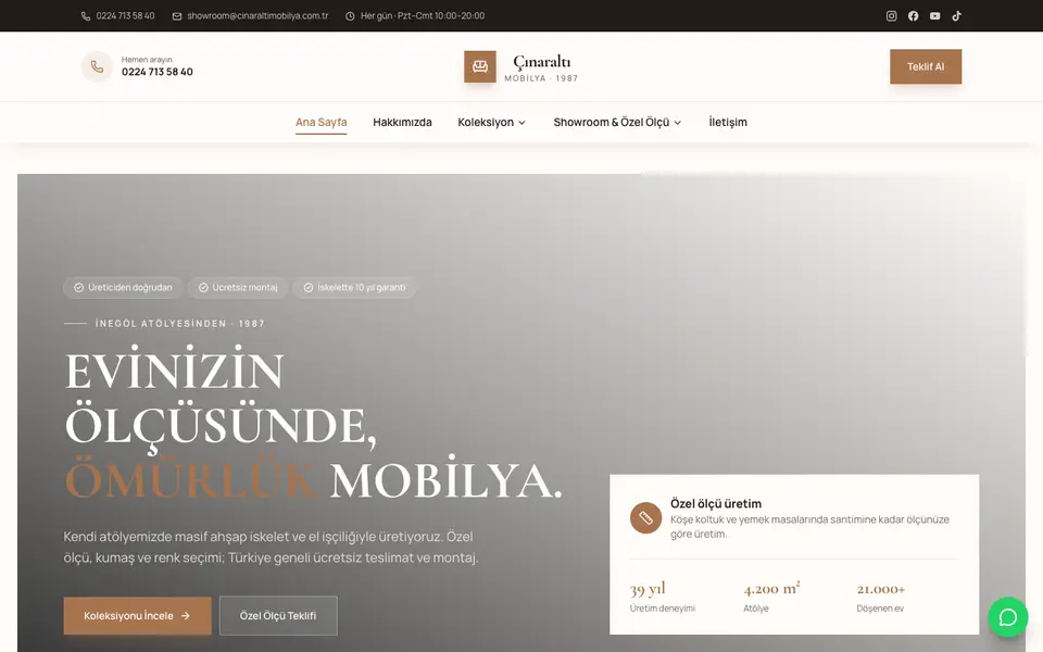Mobilya · Elit şablonu